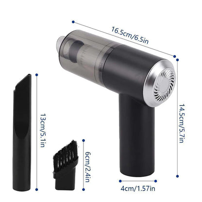 3-in-1 Mini Car Vacuum – Wireless, Rechargeable & Portable Cleaner