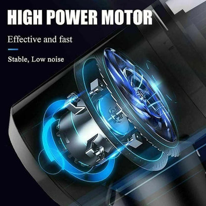 3-in-1 Mini Car Vacuum – Wireless, Rechargeable & Portable Cleaner