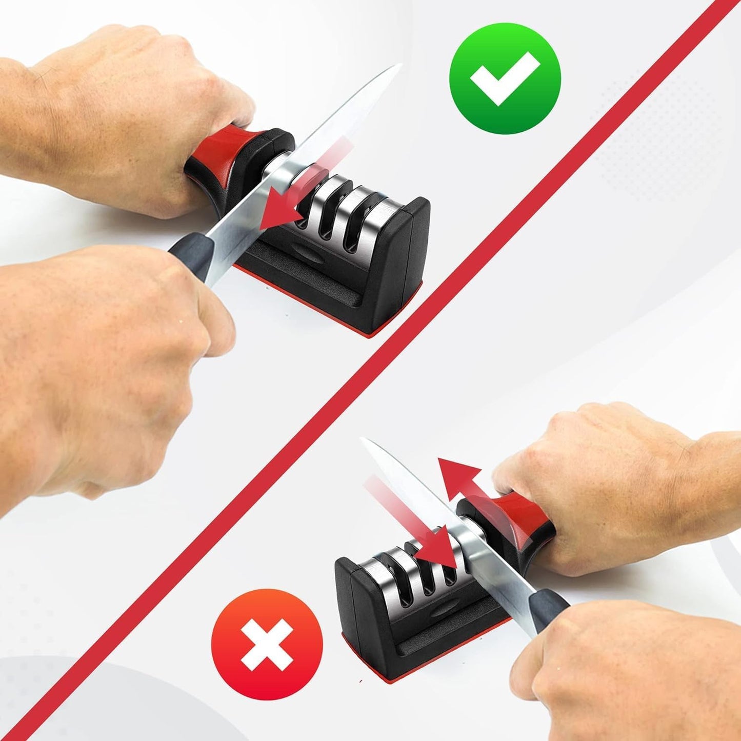 Steal Forest 3-Stage Kitchen Knife & Scissor Sharpener