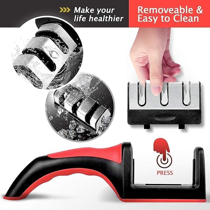 Steal Forest 3-Stage Kitchen Knife & Scissor Sharpener
