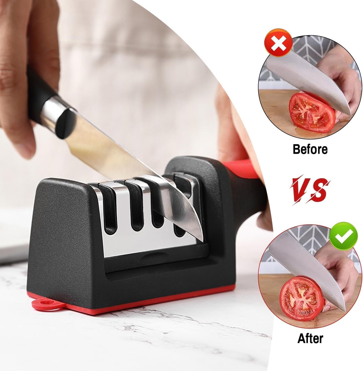 Steal Forest 3-Stage Kitchen Knife & Scissor Sharpener