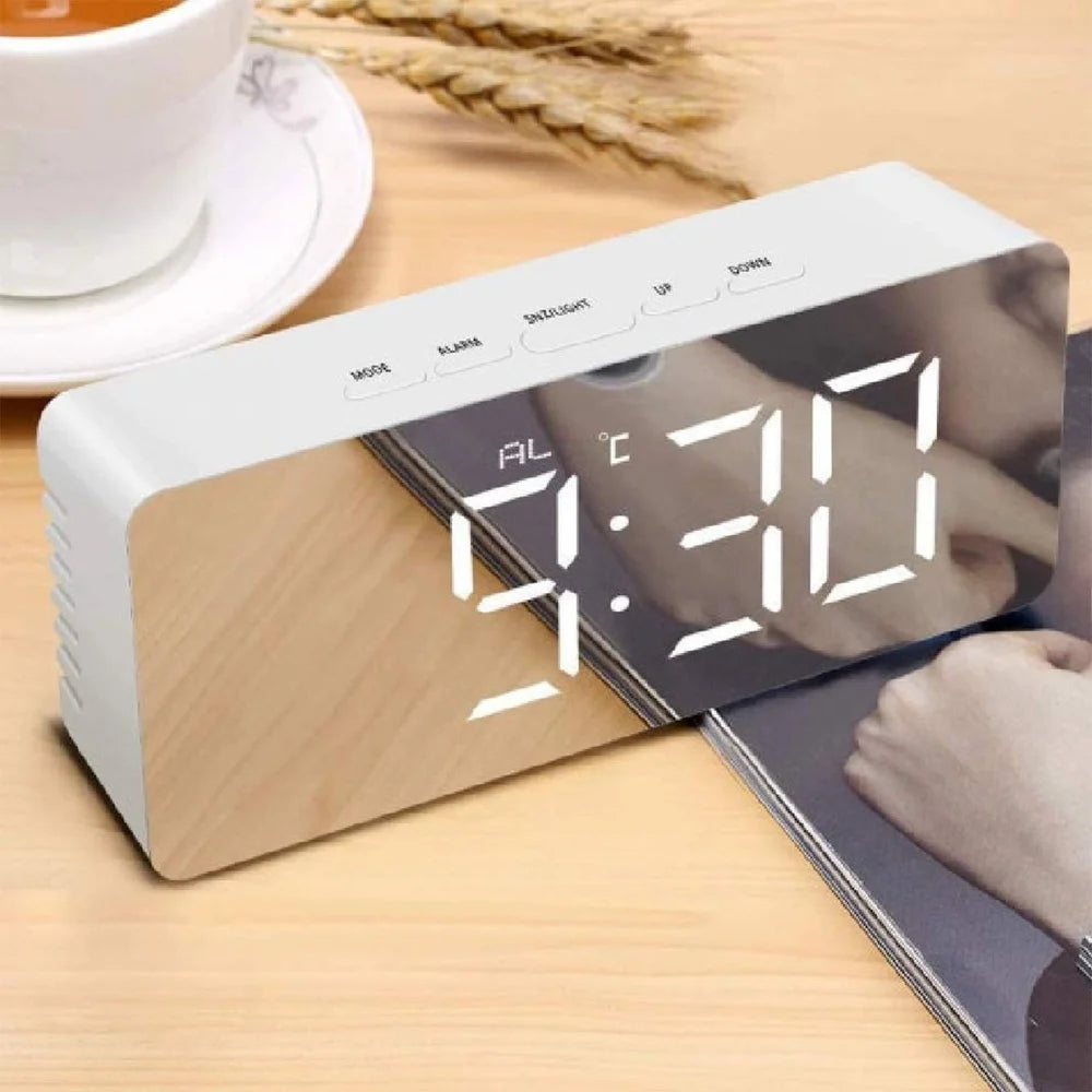 Multifunctional Mirror LED Digital Alarm Clock
