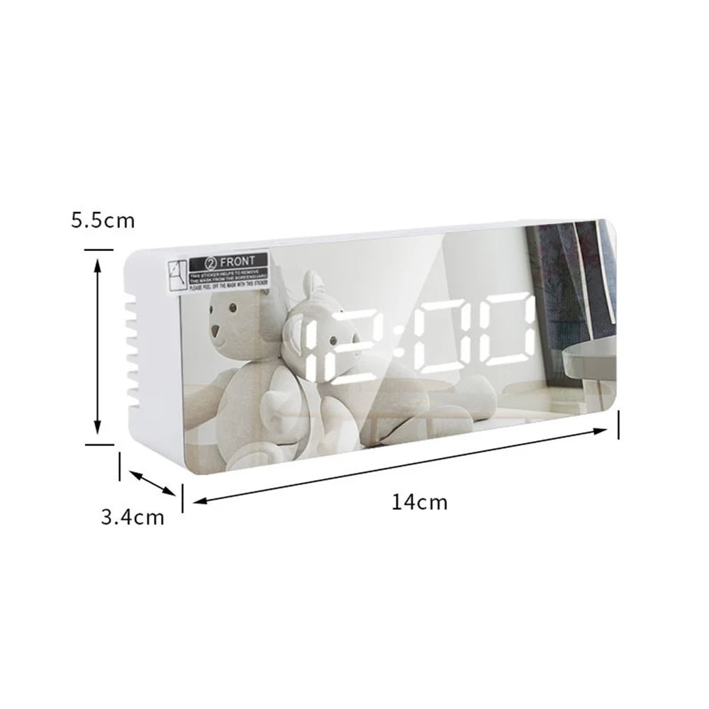 Multifunctional Mirror LED Digital Alarm Clock