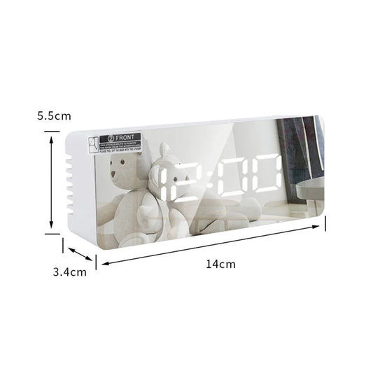 Multifunctional Mirror LED Digital Alarm Clock